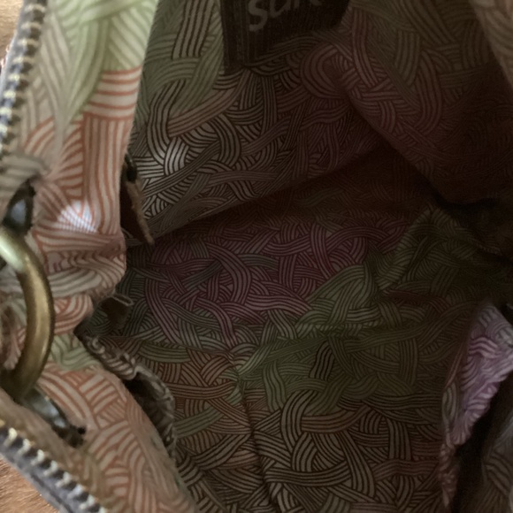 The Sak Brown Leather Multi Pocket Crossbody Handbag - Picture 6 of 8